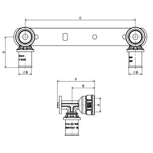 Cot conector cu placa